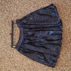 Cat & Jack dark blue sequin skirt for girls